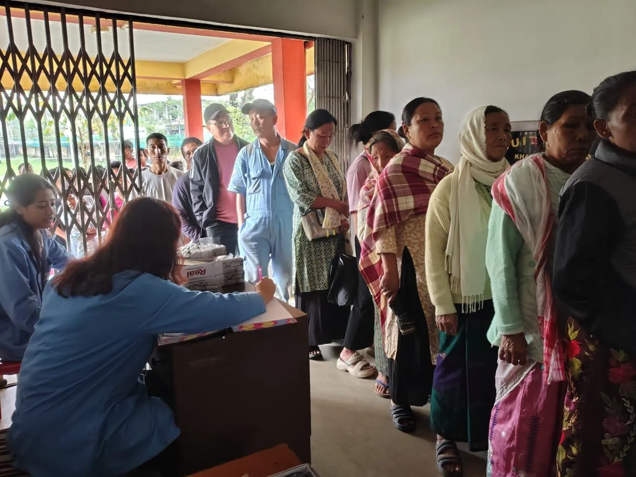 Patient counseling session explaining post-operative care and general eye hygiene.